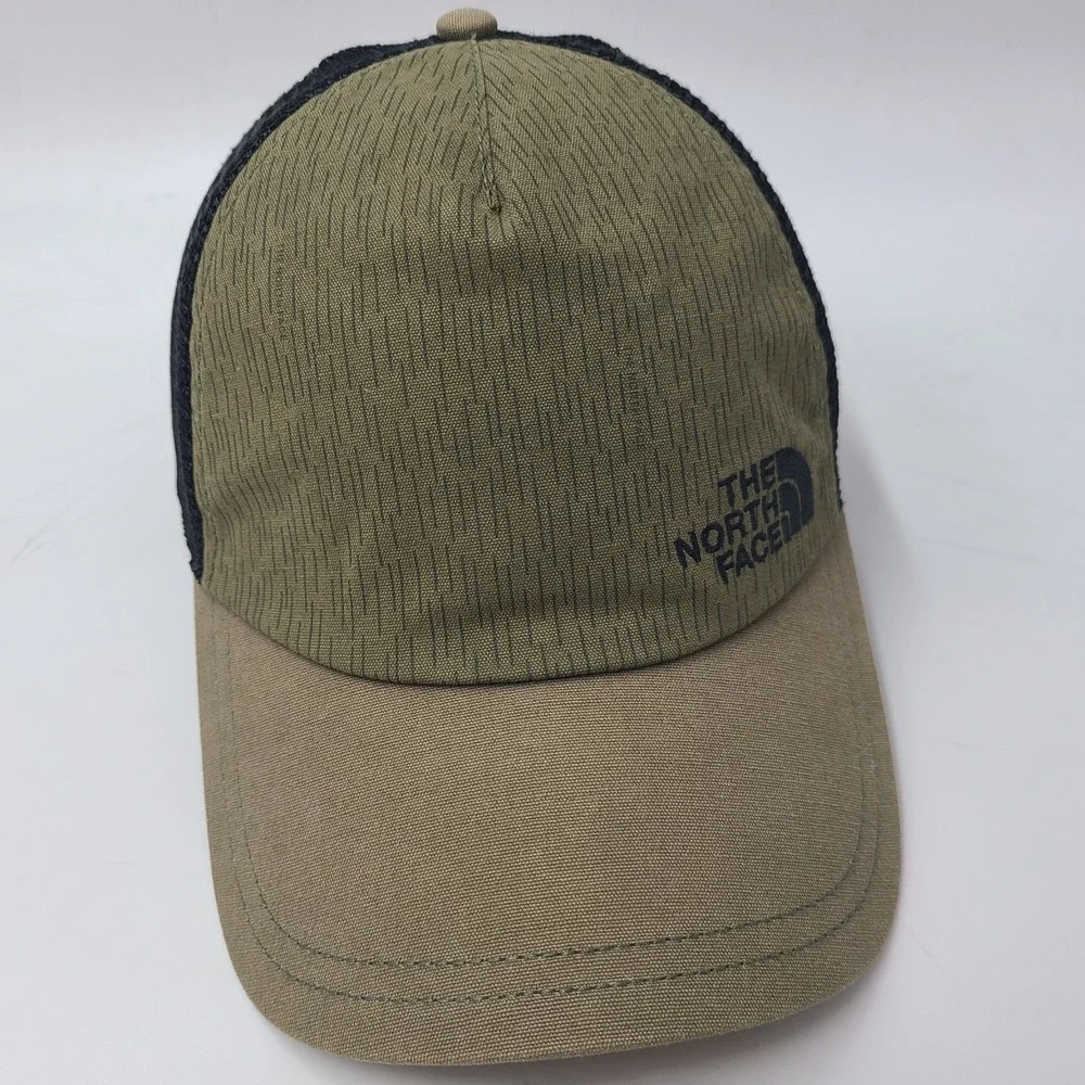 North Face Hat Snapback Trucker Mesh Green Black Men Hike Outdoors Casual Wear‎